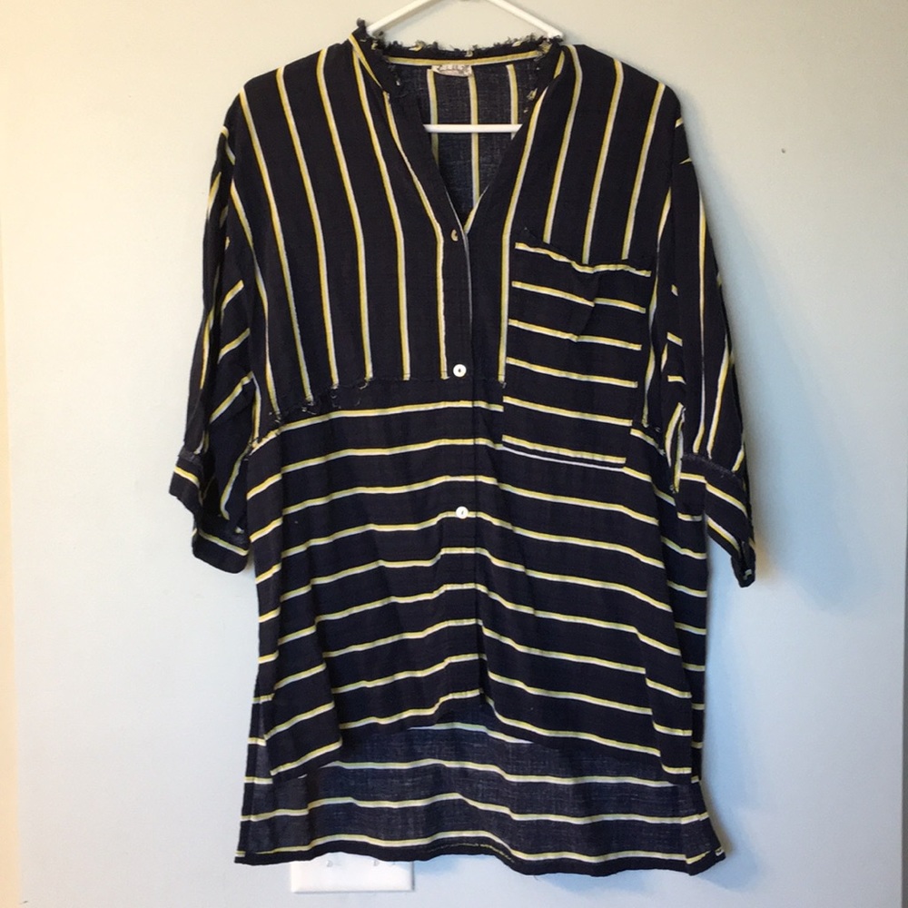 Intimately Free People Oversized Button-Up Shirt